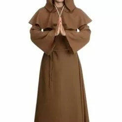 Fun Costumes Adult Brown Monk Robe Costume