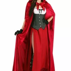 Partytime Costume & Lingerie (Yiwu) Factory Crimson Riding Cloak -Storybook & Fairytale Costumes Sales adult crimson riding cloak alt 2