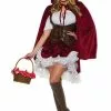 Underwraps Women's Deluxe Sexy Red Riding Hood Costume 1 Underwraps Women's Deluxe Sexy Red Riding Hood Costume -Storybook & Fairytale Costumes Sales adult deluxe red riding hood costume