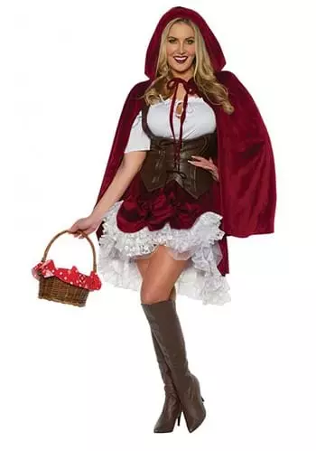 Underwraps Women's Deluxe Sexy Red Riding Hood Costume 3 Underwraps Women's Deluxe Sexy Red Riding Hood Costume