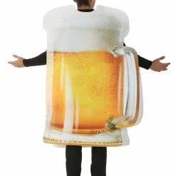 Fun Costumes Foamy Beer Mug Adult Costume -Storybook & Fairytale Costumes Sales adult foamy beer mug costume alt 4