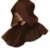 Underwraps Brown Monk Hood For Adults -Storybook & Fairytale Costumes Sales adult monk hood brown