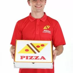 Suzhou Zhongsheng Imp & Exp Co., Ltd Pizza Delivery Guy Adult Costume With Box
