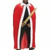 Fun World Red King Cape And Crown Adult Set -Storybook & Fairytale Costumes Sales adult red king cape and crown set