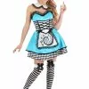 Boloparty Women's Sexy Dark Alice Costume Dress 2 Boloparty Women's Sexy Dark Alice Costume Dress -Storybook & Fairytale Costumes Sales adult sexy dark alice costume