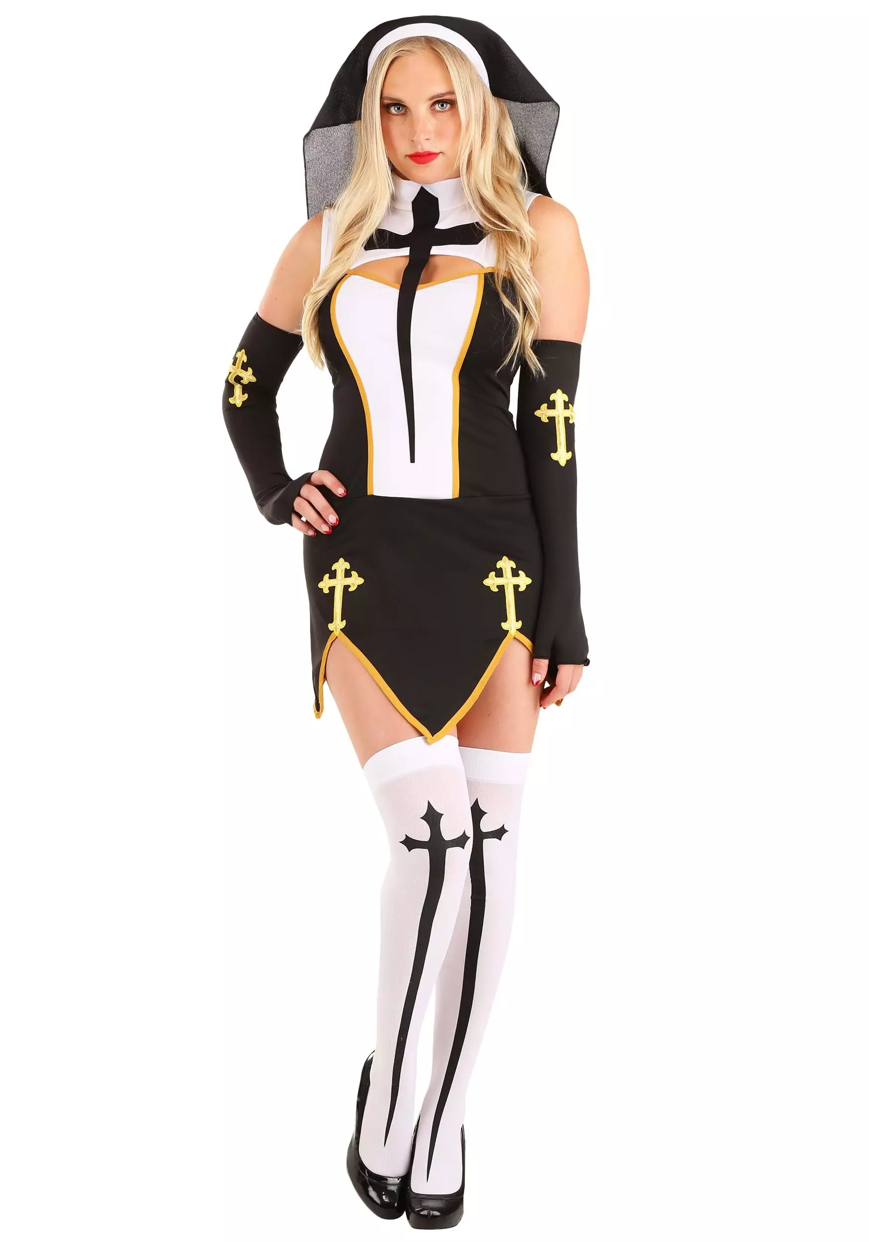 MUSIC LEGS Bad Habit Nun Costume 10 MUSIC LEGS Bad Habit Nun Costume - Image 8