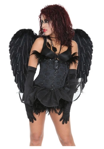 Boa Novelty Feather Corp. Black Heavenly Angel Wings 3 Boa Novelty Feather Corp. Black Heavenly Angel Wings