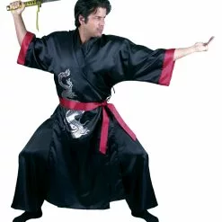 Black Adult Samurai Warrior's Costume