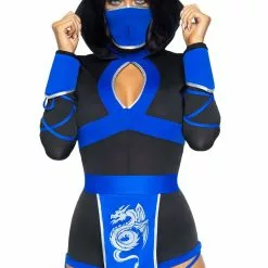 LEG AVENUE Ninja Blue Dragon Costume 9 LEG AVENUE Ninja Blue Dragon Costume -Storybook & Fairytale Costumes Sales blue dragon ninja alt 2
