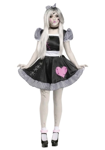 Fun World Broken Doll Adult Costume 3 Fun World Broken Doll Adult Costume
