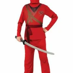 Rubies Costume Co. Inc Red Ninja Costume For Kid's