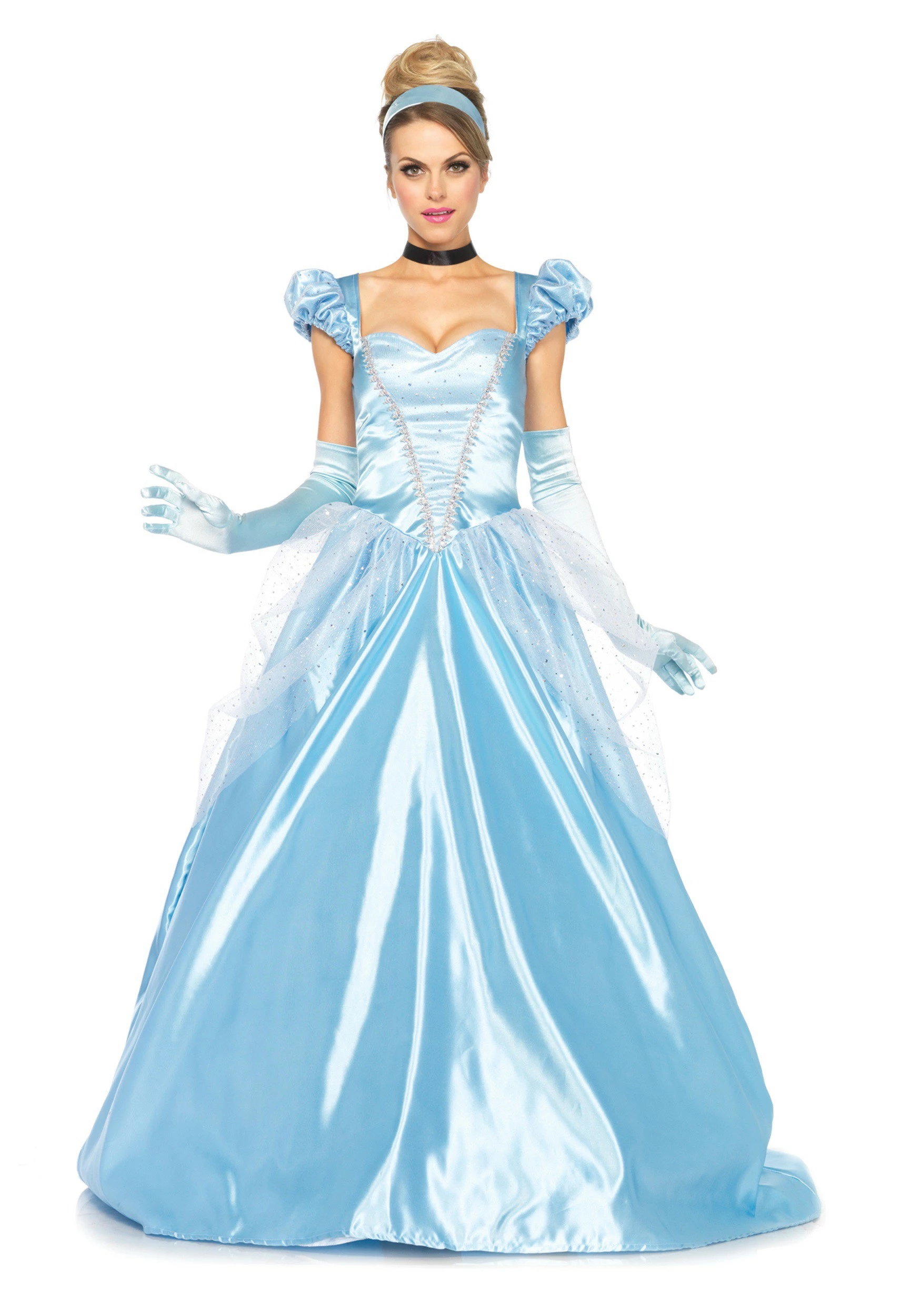 LEG AVENUE Cinderella Costume: Classic Full Length Gown 3 LEG AVENUE Cinderella Costume: Classic Full Length Gown