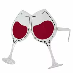 Elope Clear/Rose Wine Goblet Eyeglasses -Storybook & Fairytale Costumes Sales clear rose wine goblet eyeglasses alt 2