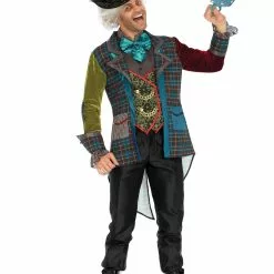 LEG AVENUE Men's Colorful Mad Hatter Costume