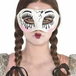 AMSCAN Women's Creepy Victorian Doll Mask