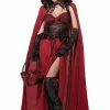 California Costume Collection Dark Sexy Red Riding Hood Costume For Women