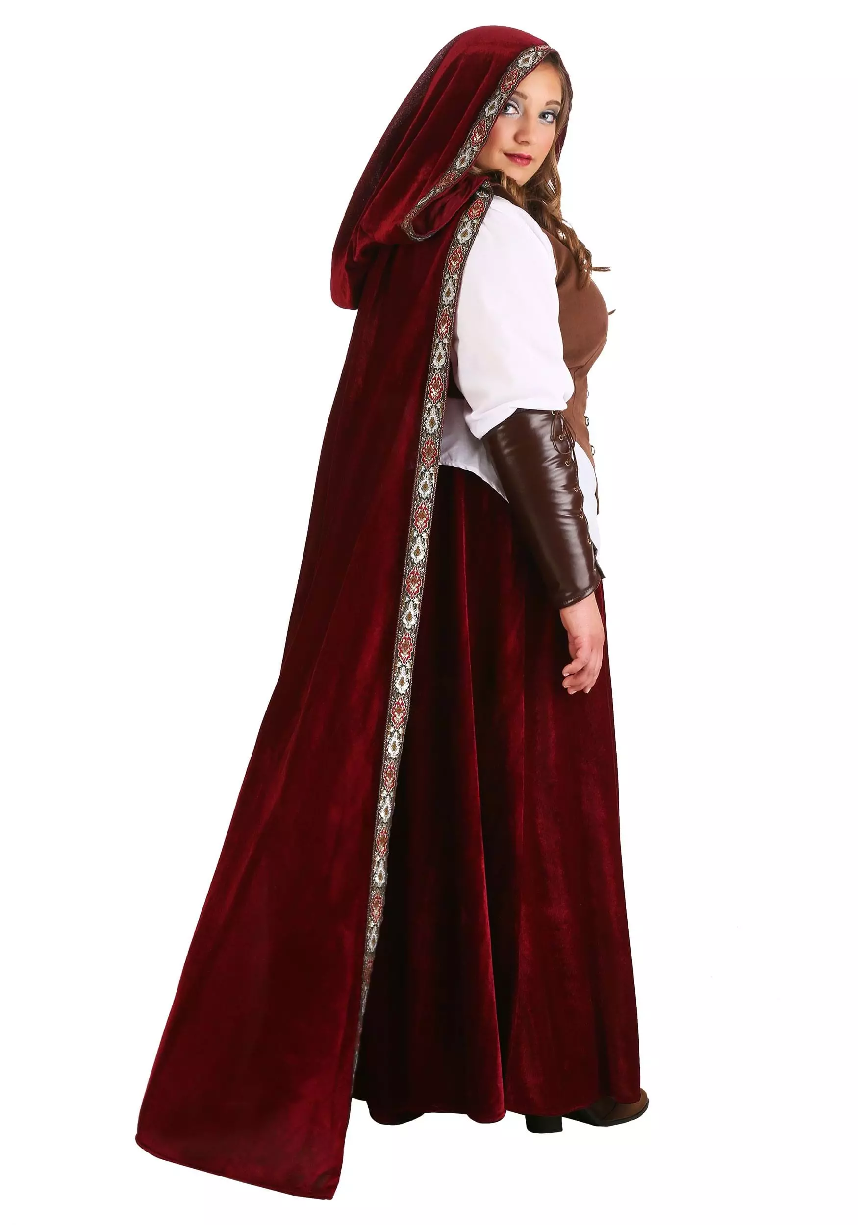 Fun Costumes Deluxe Red Riding Hood Plus Size Costume 5 Fun Costumes Deluxe Red Riding Hood Plus Size Costume - Image 3