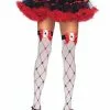 LEG AVENUE Diamond Card Suit Thigh Highs -Storybook & Fairytale Costumes Sales diamond card suit thigh highs