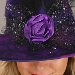Yiwu Winshare Women's Elegant Purple Witch Hat -Storybook & Fairytale Costumes Sales elegant purple witch hat alt 2
