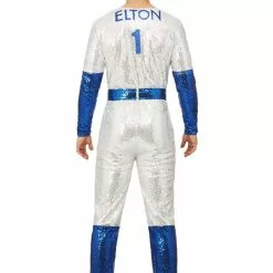 Smiffys Elton John Deluxe Sequin Baseball Costume For Men 7 Smiffys Elton John Deluxe Sequin Baseball Costume For Men -Storybook & Fairytale Costumes Sales elton john mens deluxe sequin baseball costume alt 2