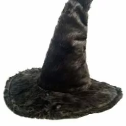 H.M. Smallwares Faux Fur Witch Hat For Adults
