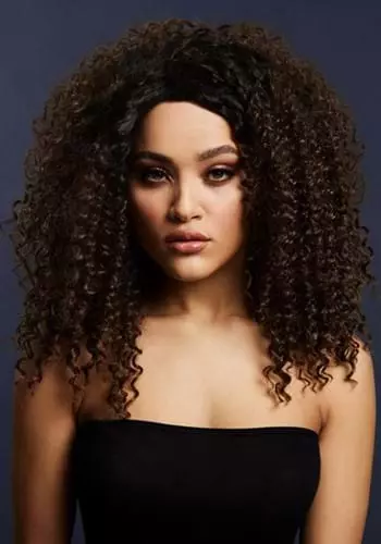 Smiffys Fever Lizzo Dark Brown Heat Styleable Wig For Women 3 Smiffys Fever Lizzo Dark Brown Heat Styleable Wig For Women
