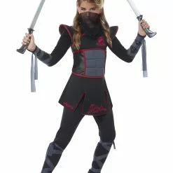 California Costume Collection Girls Black Ninja Costume -Storybook & Fairytale Costumes Sales girls black ninja costume 2