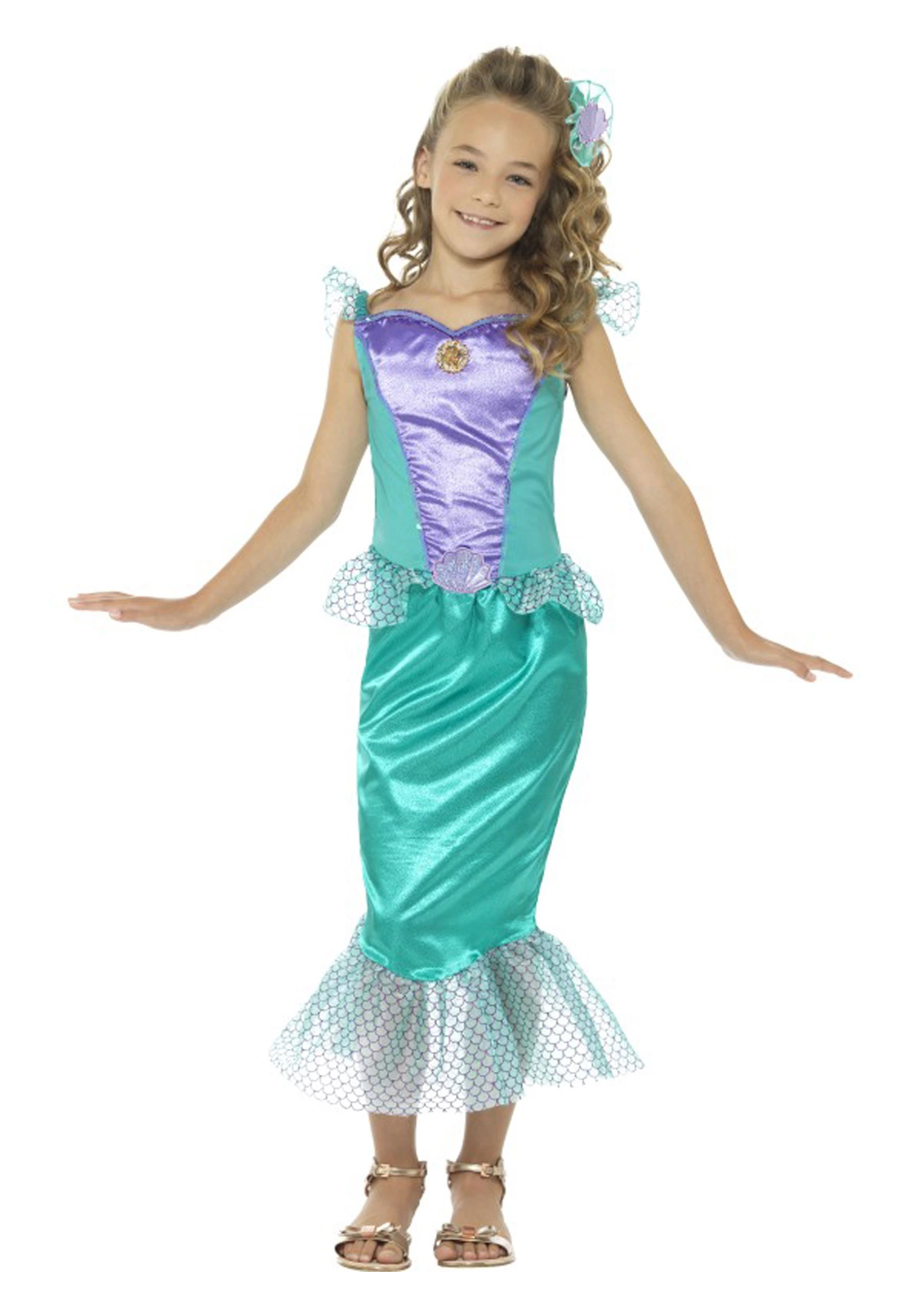 Smiffys Mermaid Costume For Girls 3 Smiffys Mermaid Costume For Girls