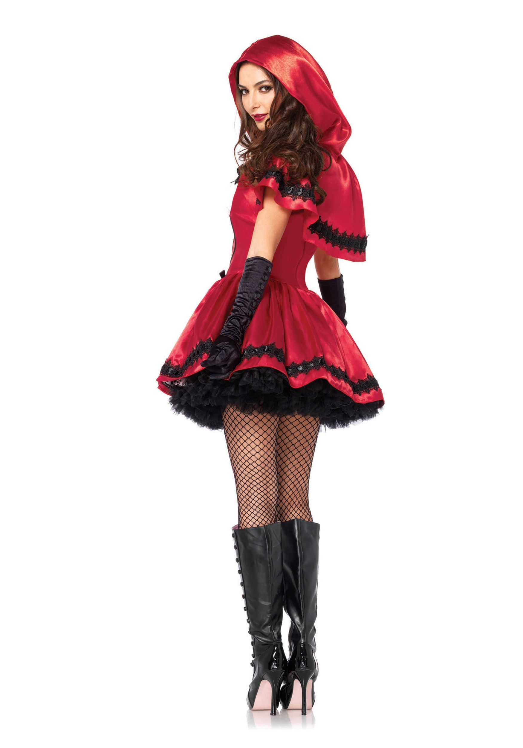 LEG AVENUE Gothic Red Riding Hood Adult Costume 4 LEG AVENUE Gothic Red Riding Hood Adult Costume - Image 2