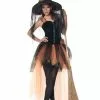 Underwraps Hallow's Eve Women's Orange & Black Witch Costume