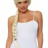 LEG AVENUE Blonde Long Braid Wig -Storybook & Fairytale Costumes Sales long blonde braid wig