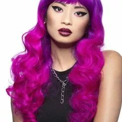 Smiffys Fuchsia Passion Manic Panic Siren Wig 6 Smiffys Fuchsia Passion Manic Panic Siren Wig -Storybook & Fairytale Costumes Sales manic panic fushsia passion siren wig alt 1