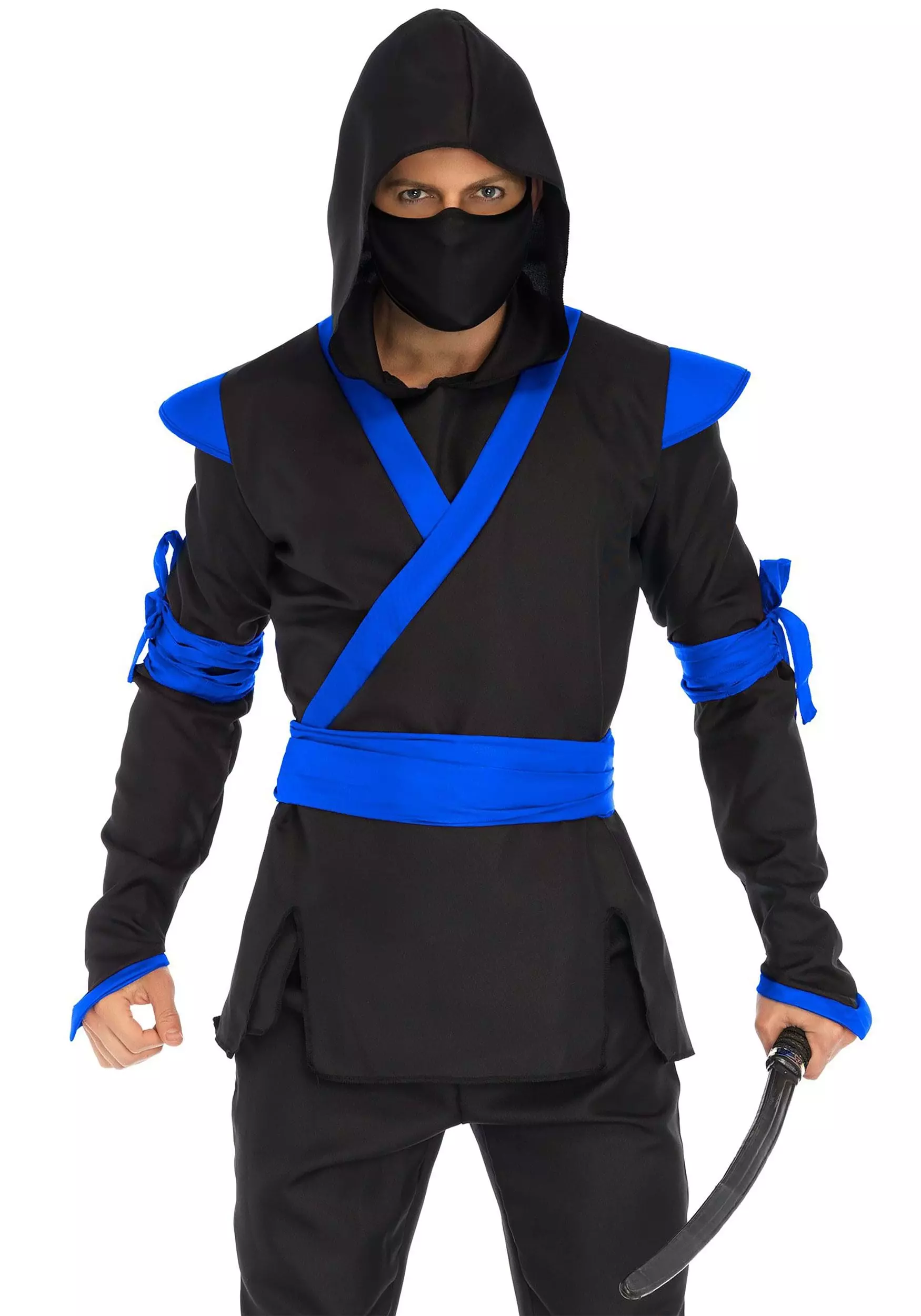 LEG AVENUE Blue Ninja Mens Costume 5 LEG AVENUE Blue Ninja Mens Costume - Image 3