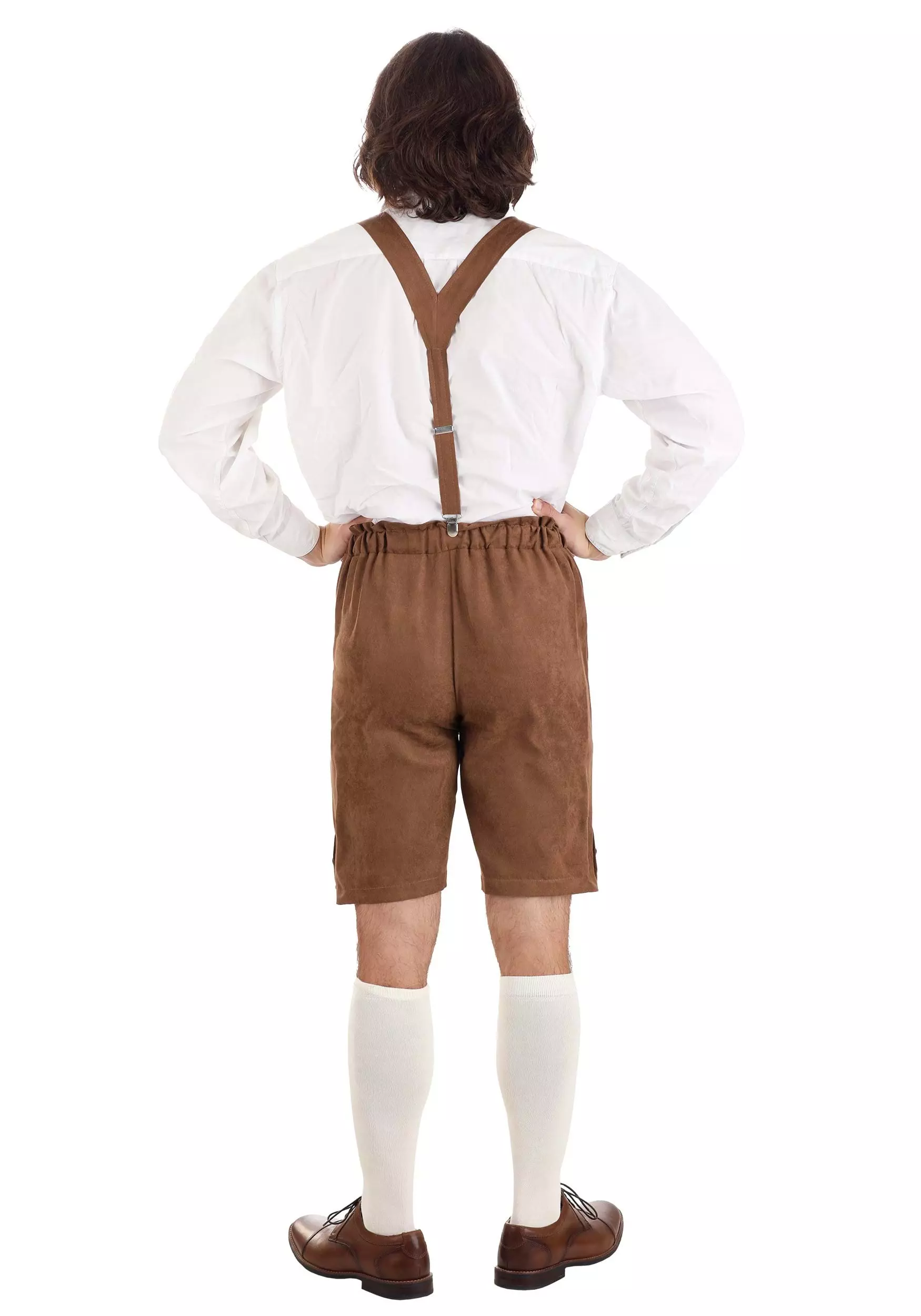 Topwell Creative Corp. Classic Brown Lederhosen Oktoberfest Costume For Men 4 Topwell Creative Corp. Classic Brown Lederhosen Oktoberfest Costume For Men - Image 2