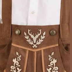 Topwell Creative Corp. Classic Brown Lederhosen Oktoberfest Costume For Men 8 Topwell Creative Corp. Classic Brown Lederhosen Oktoberfest Costume For Men -Storybook & Fairytale Costumes Sales mens classic lederhosen oktoberfest costume alt 2