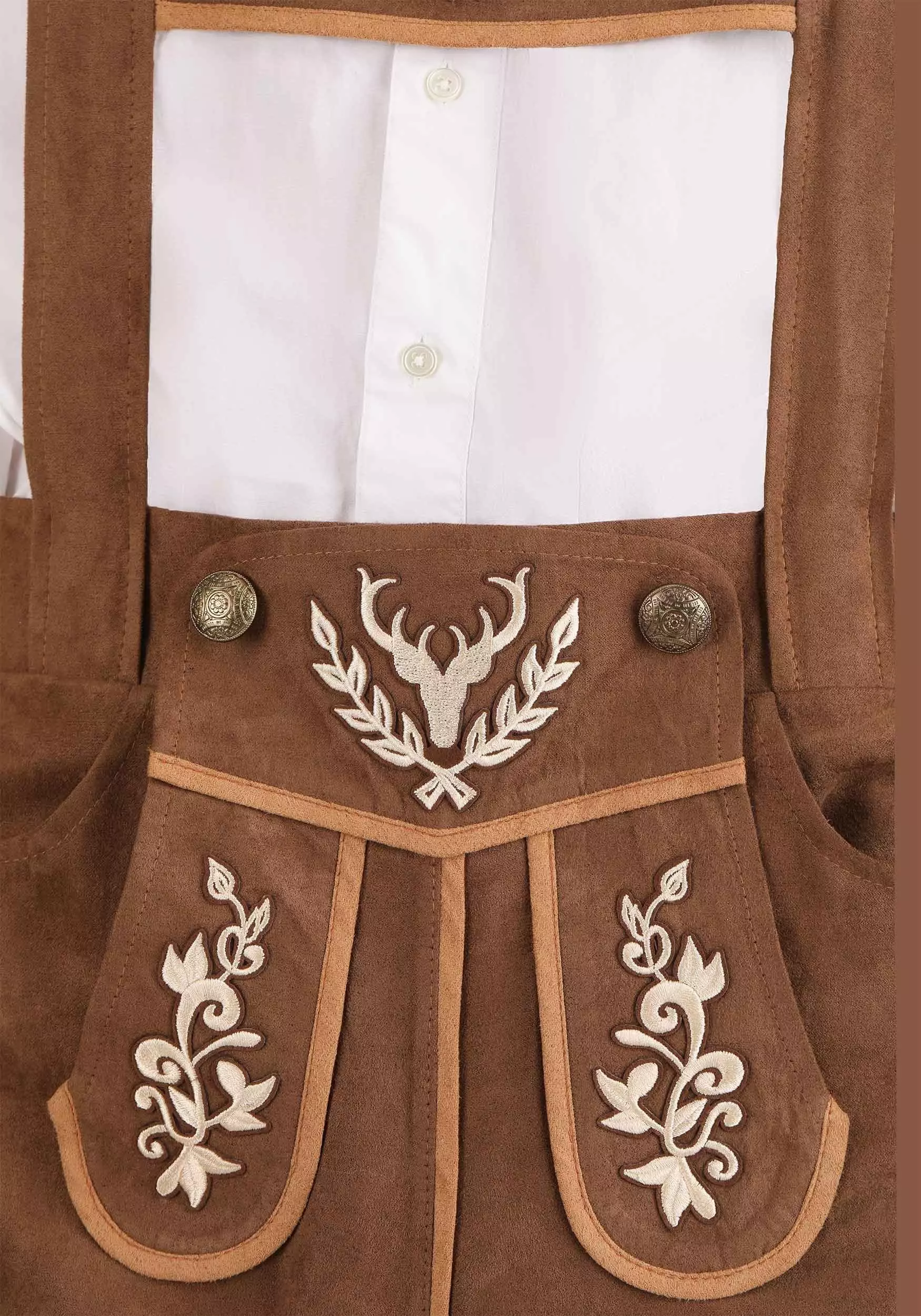 Topwell Creative Corp. Classic Brown Lederhosen Oktoberfest Costume For Men 5 Topwell Creative Corp. Classic Brown Lederhosen Oktoberfest Costume For Men - Image 3