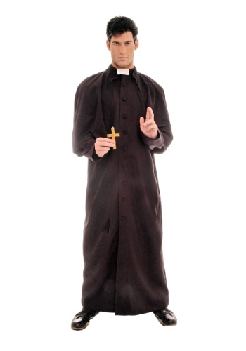 Deluxe Men's Priest Costume 3 Deluxe Men's Priest Costume