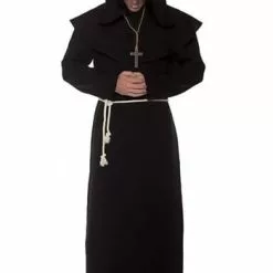 Underwraps Monk Black Robe Costume For Men