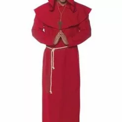 Underwraps Plus Size Red Monk Robe Men's Costume