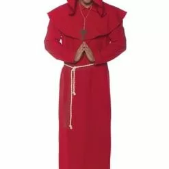 Underwraps Red Monk Robe Costume For Men