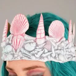 Partytime Latex Factory Mermaid Costume Crown Accessory -Storybook & Fairytale Costumes Sales mermaid crown alt 2