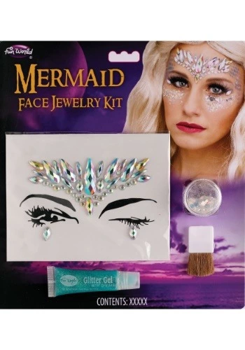 Fun World Mermaid Face Jewelry Kit 3 Fun World Mermaid Face Jewelry Kit