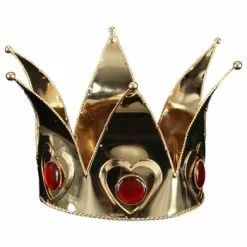Elope Mini Queen Of Hearts Costume Crown For Adults