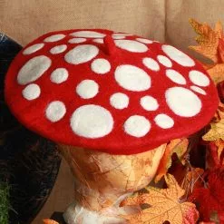 Elope Mushroom Heartfelted Red Hat -Storybook & Fairytale Costumes Sales mushroom heartfelted hat alt 3