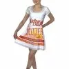 Morris Costumes Natural Light Aloha Beaches Seltzer Skater Dress Costume