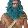 California Costume Collection Ocean King Teal Wig And Beard Set 2 California Costume Collection Ocean King Teal Wig And Beard Set -Storybook & Fairytale Costumes Sales ocean king wig and beard set