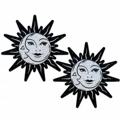 Adult Pastease Silver Glitter Astrology Pasties