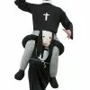 Smiffys Piggyback Nun Costume For Adults