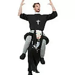 Smiffys Piggyback Nun Costume For Adults -Storybook & Fairytale Costumes Sales piggyback nun costume alt 1