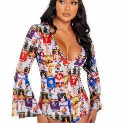 Roma Women's Playboy Groovy Babe Costume -Storybook & Fairytale Costumes Sales playboy womens groovy babe costume alt 2